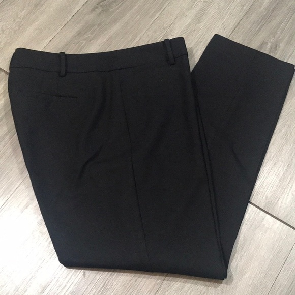 Talbots “Chatham” Black Side Zip Fully Lined Stretch Wool Blend Pants size 10 - Picture 1 of 11